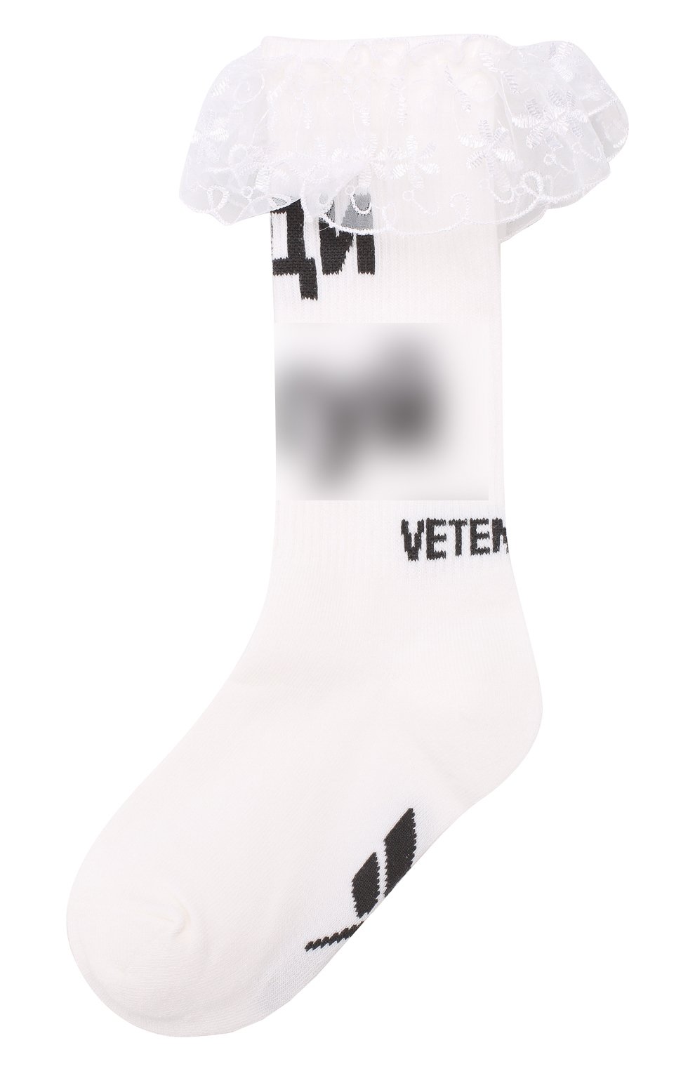 Хлопковые носки VETEMENTS белого цвета по цене 9790 руб., арт. USS198032/M, фото 1 Хлопковые носки VETEMENTS, арт. USS198032/M, фото 1