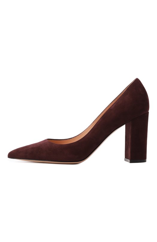 Замшевые туфли Piper 85 Gianvito Rossi G21375.85RIC.CAMB0UR Бордовый  G21375.85RIC.CAMB0UR Фото 4