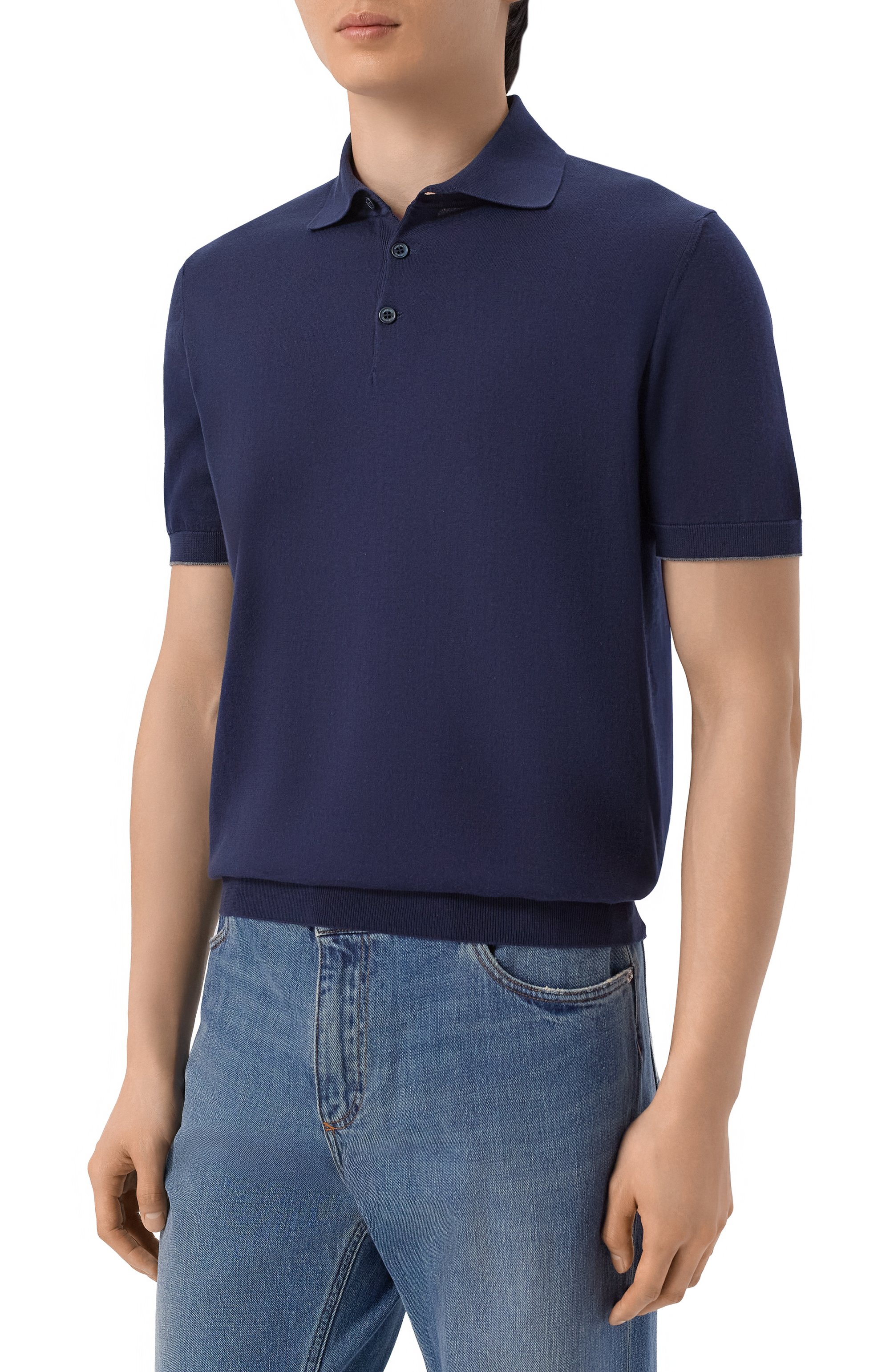 Хлопковое поло BRUNELLO CUCINELLI, арт. M29800125, фото 3