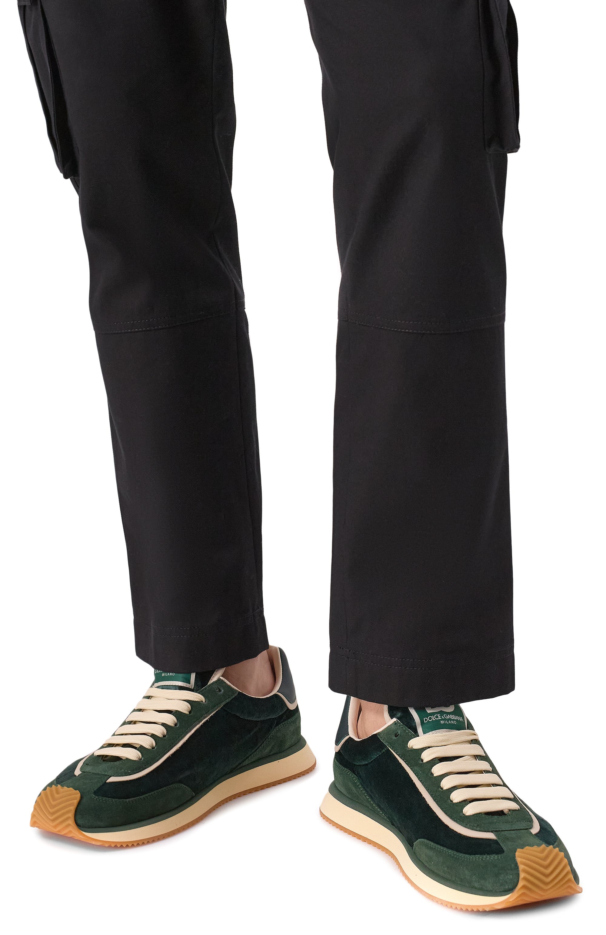 Комбинированные кроссовки dg cushion DOLCE & GABBANA, арт. CS2288/A6C78, фото 3