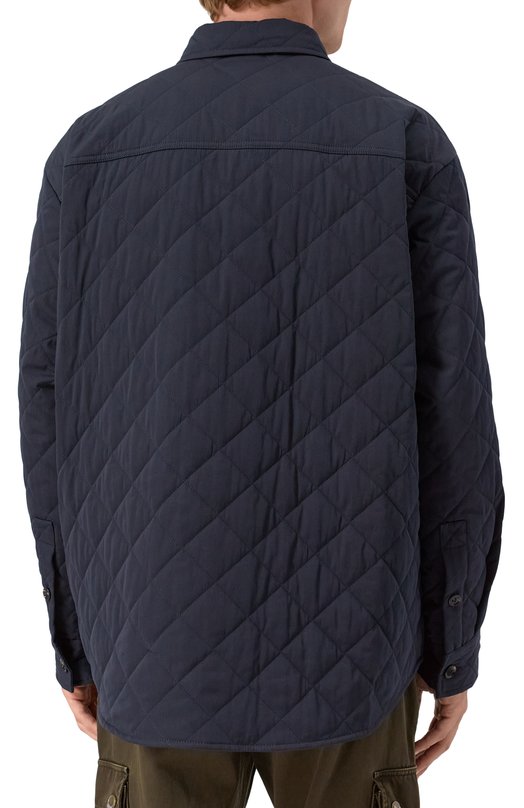 Хлопковая куртка-рубашка Bottega Veneta 837036/V5060 Синий  837036/V5060 Фото 4