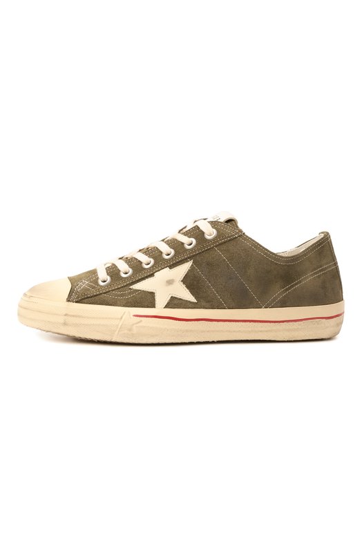 Замшевые кеды V-Star Golden Goose Deluxe Brand GMF00129.F003417 Зелёный  GMF00129.F003417 Фото 4