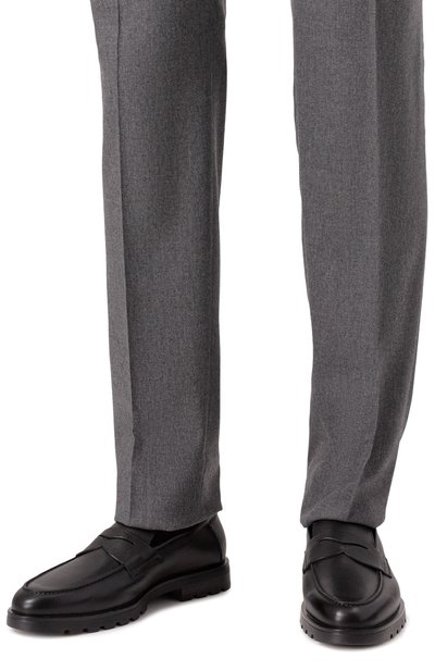 Кожаные пенни-лоферы detroit SANTONI, арт. MGDG18610NE0GHAS, фото 3