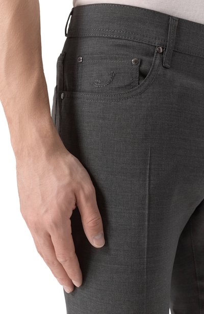 Шерстяные брюки JACOB COHEN, арт. 25E P/JUM_QW004 001 S3794 RW, фото 5