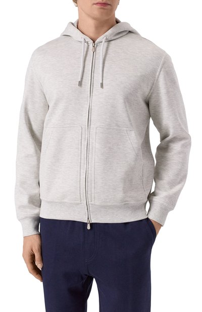 Толстовка из хлопка и кашемира BRUNELLO CUCINELLI, арт. MM8319069G, фото 3