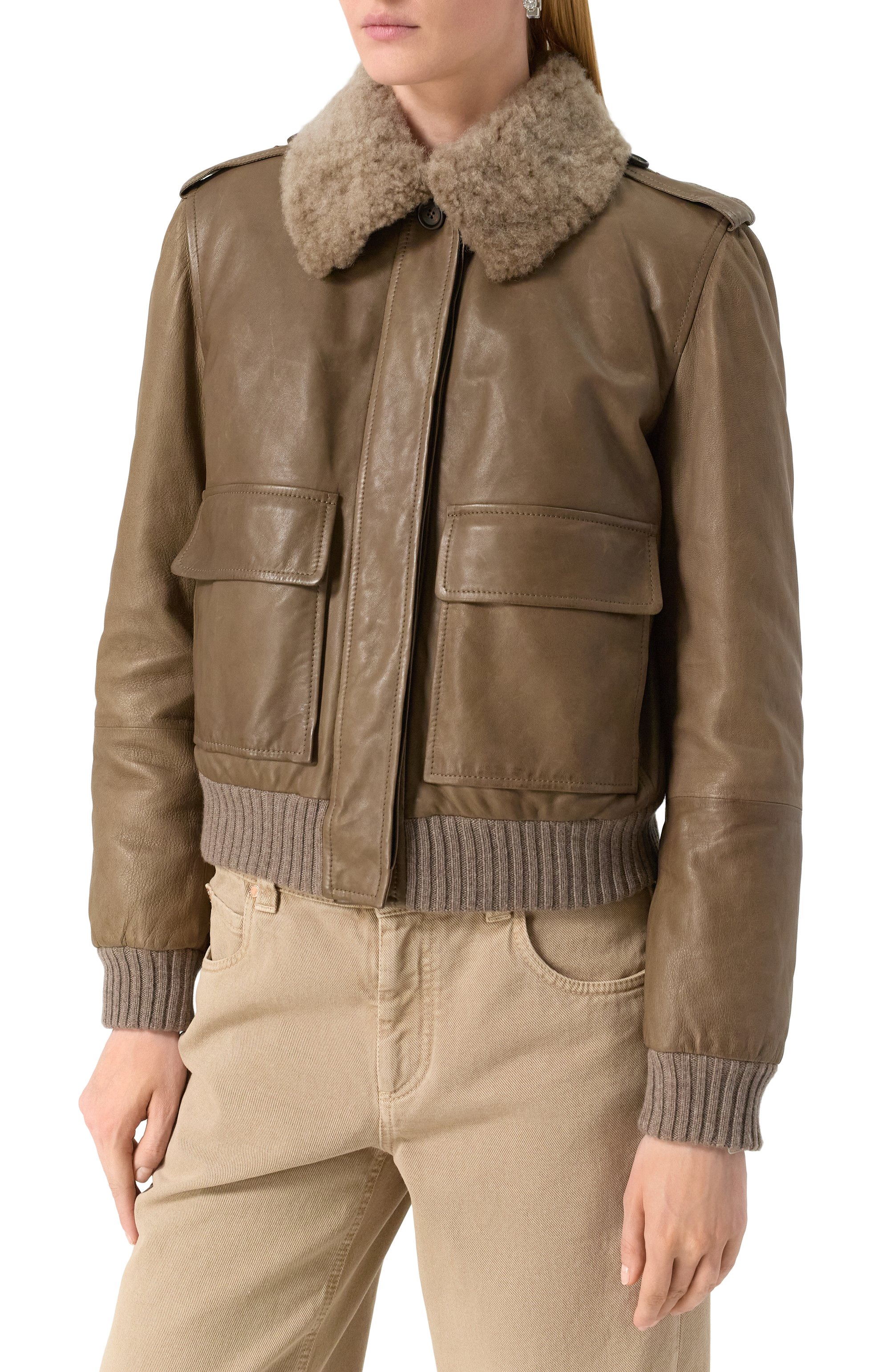 Кожаный бомбер BRUNELLO CUCINELLI, арт. MPN0C7416P, фото 3