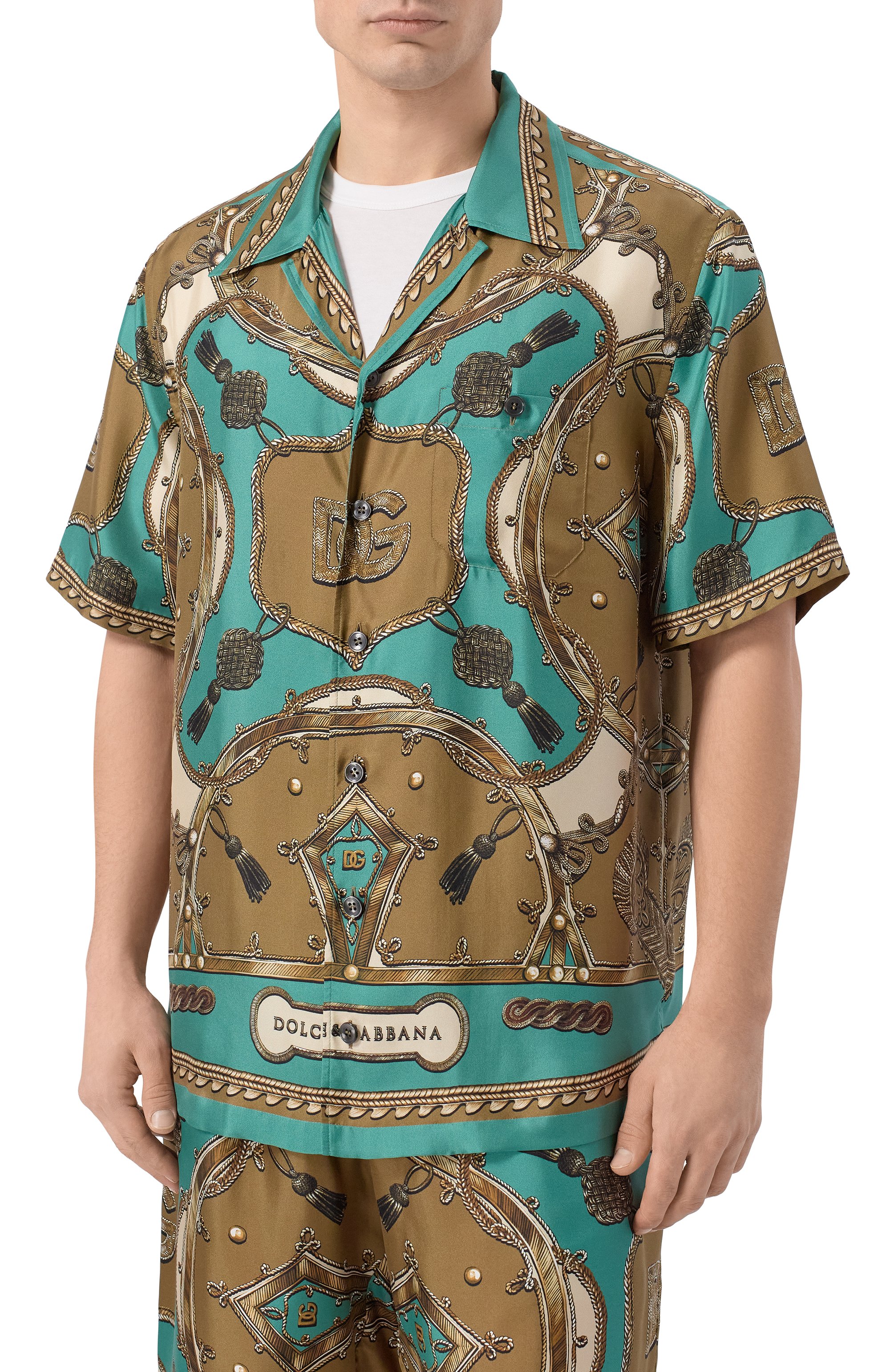 Шелковая р убашка DOLCE & GABBANA, арт. G5JH9T/HI12C, фото 3