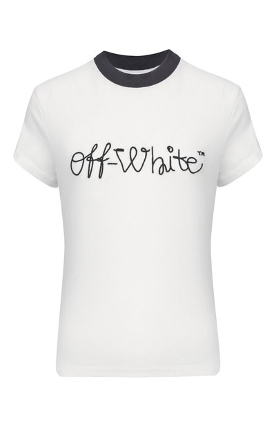 Женская хлопковая футболка OFF-WHITE, арт. 0WAA112F25JER001