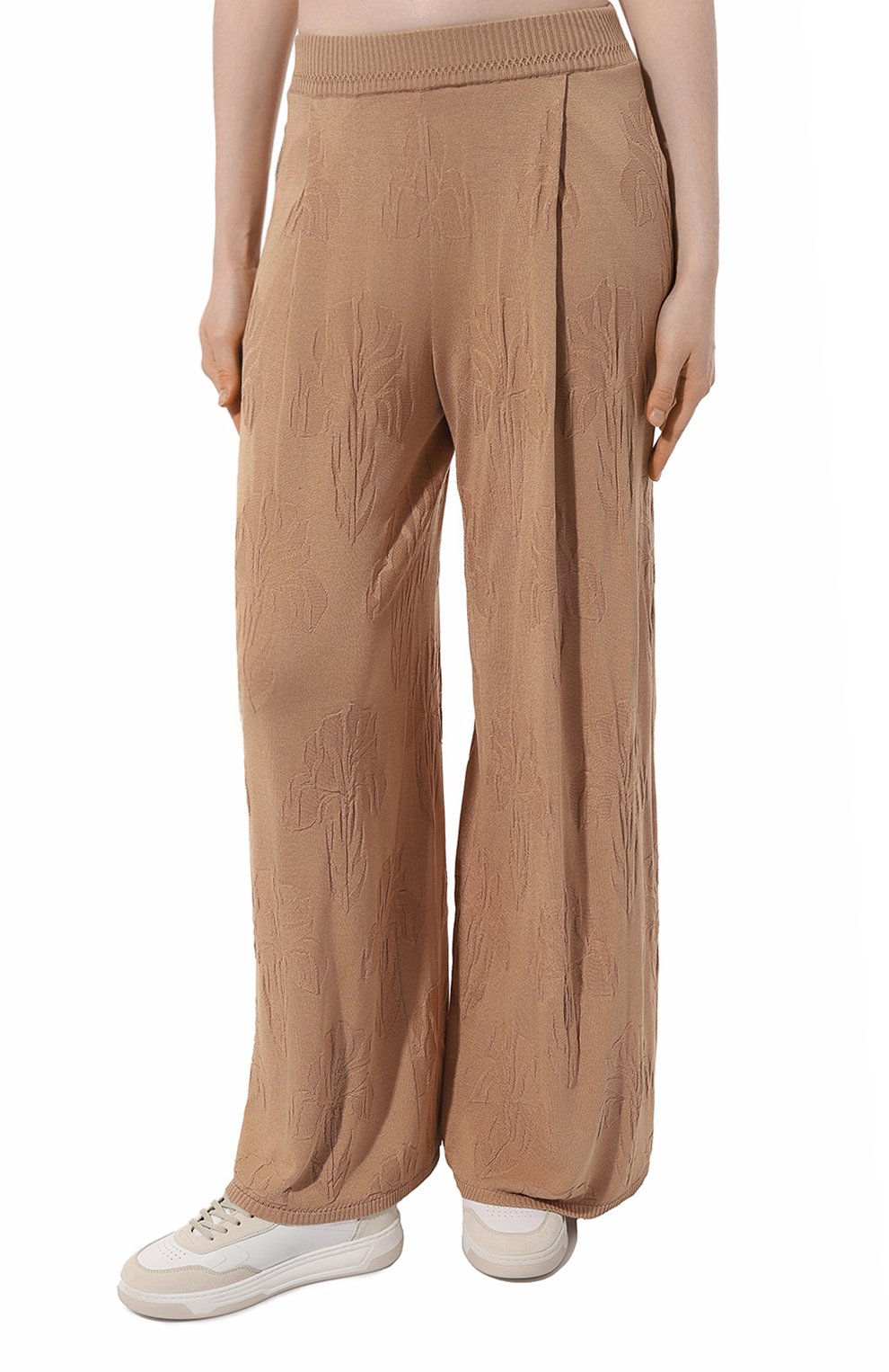 Брюки из шелка и вискозы FREEAGE бежевого цвета по цене 65000 руб., арт. S24.PT104.6070.102, фото 3 Брюки из шелка и вискозы FREEAGE, арт. S24.PT104.6070.102, фото 3