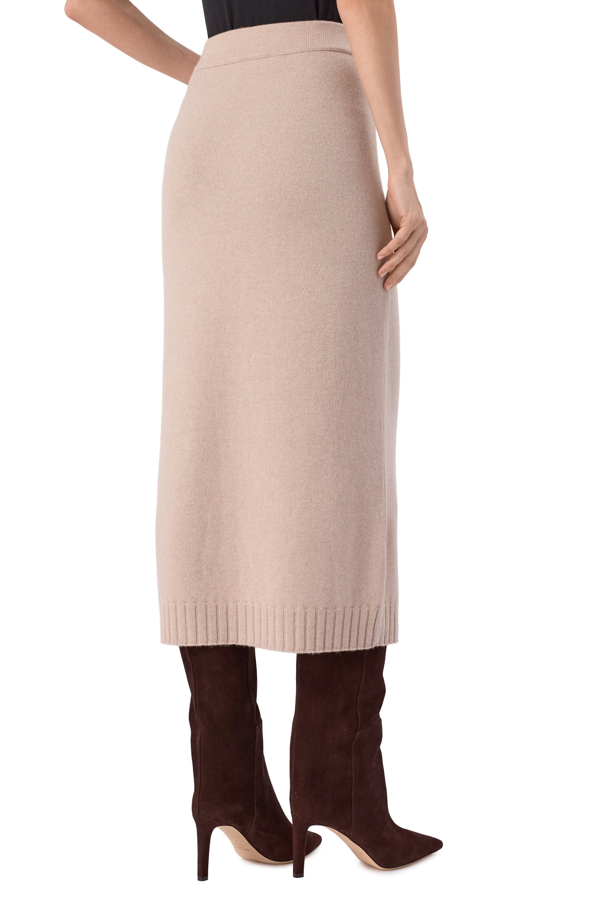 Кашемировая юбка MVST бежевого цвета по цене 129000 руб., арт. M25.1MW.K408, фото 4 Кашемировая юбка MVST, арт. M25.1MW.K408, фото 4