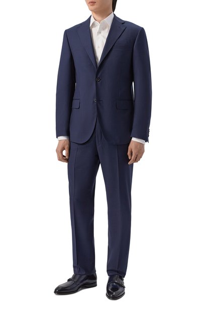 Кожаные монки FRANCESCHETTI темно-синего цвета по цене 84500 руб., арт. 2834060/C0RDAN, фото 2 Кожаные монки FRANCESCHETTI, арт. 2834060/C0RDAN, фото 2