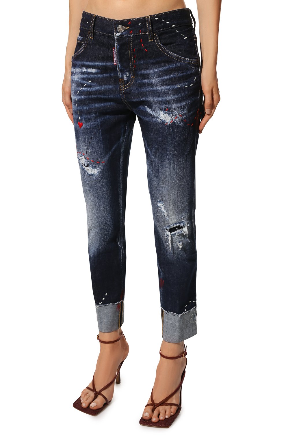 Джинсы DSQUARED2 синего цвета по цене 55900 руб., арт. S75LB0670/S30664, фото 3 Джинсы DSQUARED2, арт. S75LB0670/S30664, фото 3