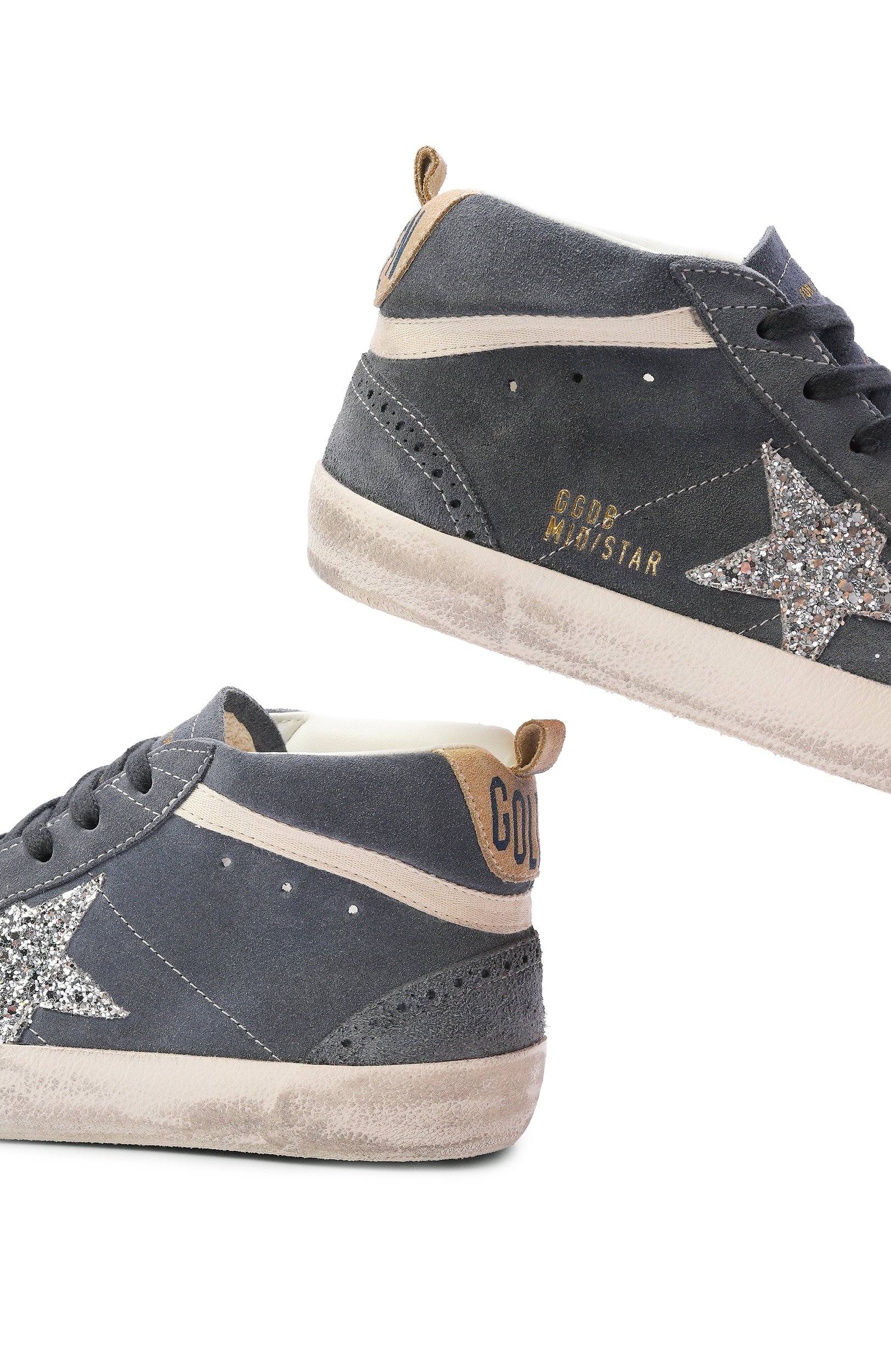 Замшевые кеды mid star GOLDEN GOOSE DELUXE BRAND, арт. GWF00122.F007917, фото 7