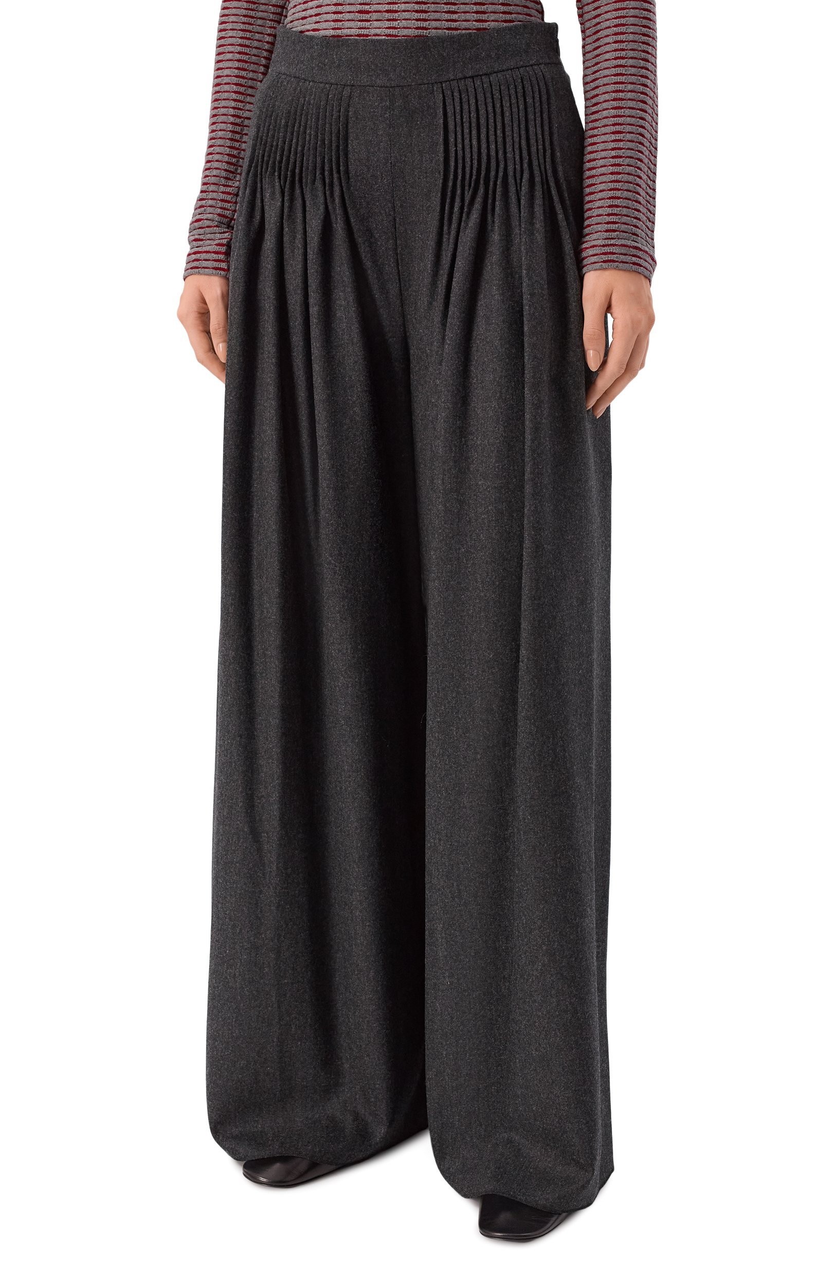 Брюки из хлопка и кашемира EMPORIO ARMANI, арт. EW005005/TE10537, фото 3
