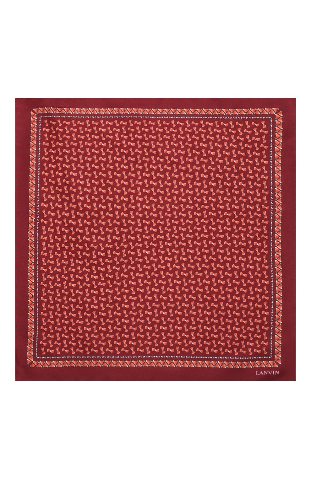 Комплект из галстука и платка LANVIN бордового цвета по цене 14650 руб., арт. 4200/TIE SET, фото 6 Комплект из галстука и платка LANVIN, арт. 4200/TIE SET, фото 6
