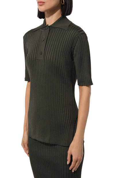 Поло из вискозы JIL SANDER, арт. J02GL0107/J18313, фото 3