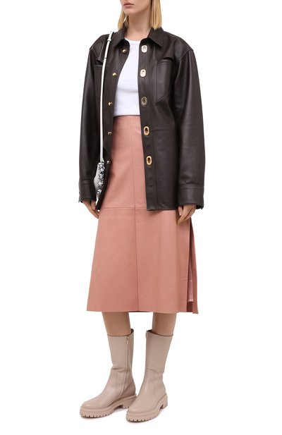 Кожаная юбка DROME, арт. DPD1961P/D1098P, фото 3