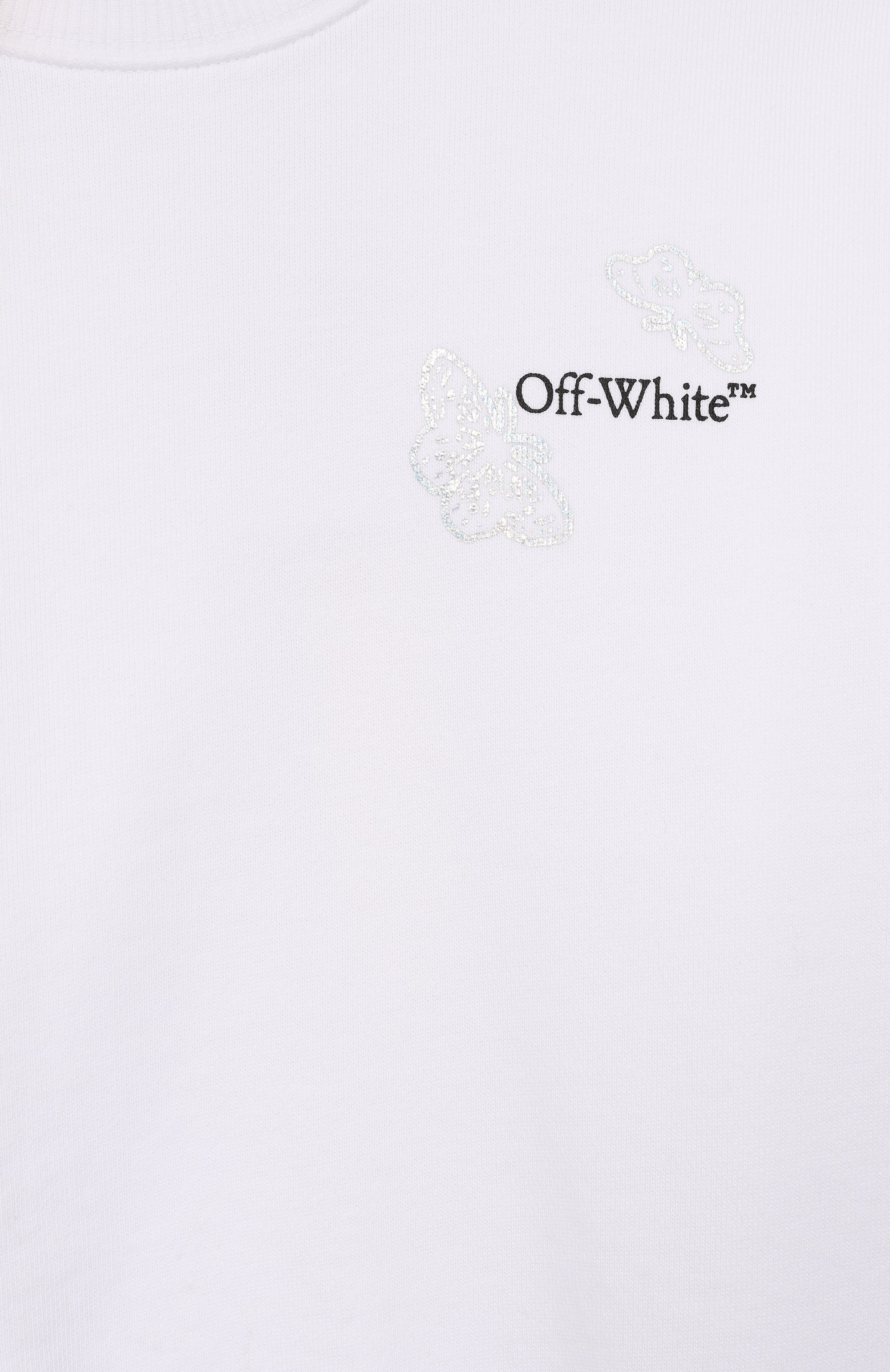 Хлопковый свитшот OFF-WHITE, арт. 0GBA001S26FLE002, фото 3