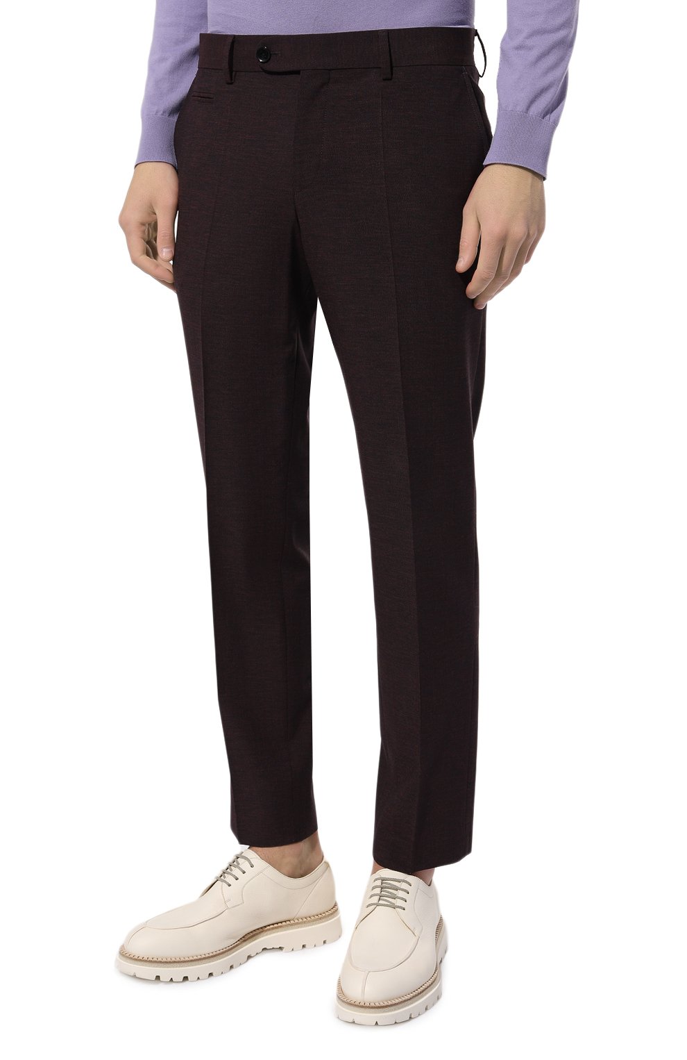 Брюки из шерсти и вискозы BOSS, арт. 50521041, фото 3