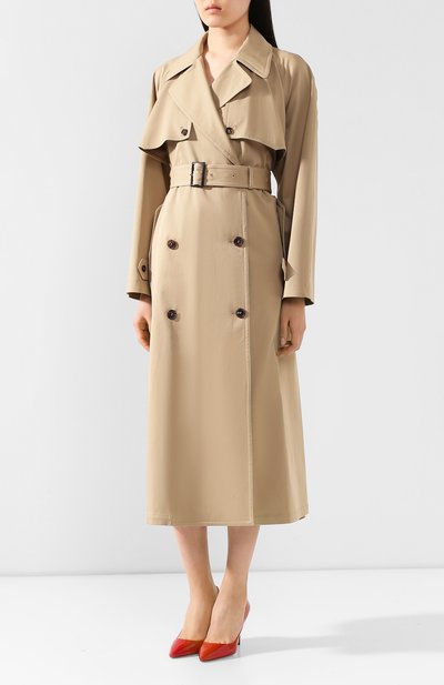 Хлопковый тренч DOLCE & GABBANA бежевого цвета по цене 246000 руб., арт. F0Z82T/FUFGA, фото 3 Хлопковый тренч DOLCE & GABBANA, арт. F0Z82T/FUFGA, фото 3