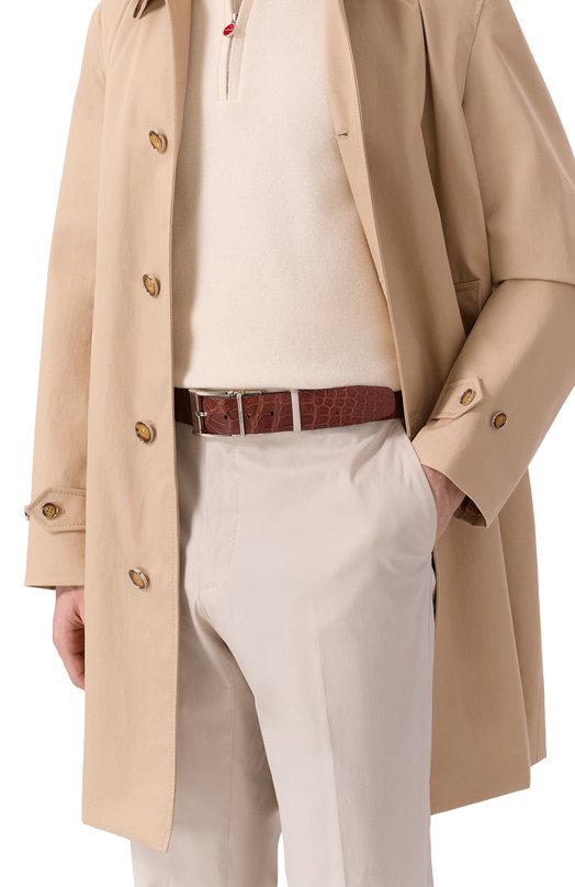 Двусторонний ремень из кожи аллигатора Zilli MJL-REVRE-01010/0071/AMIS Синий  MJL-REVRE-01010/0071/AMIS Фото 3