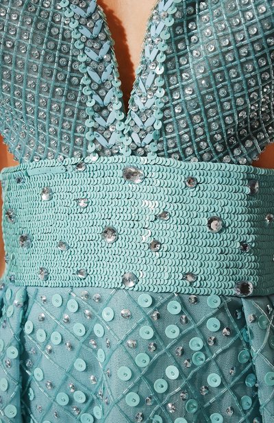 Шелковое платье ZUHAIR MURAD, арт. RD-SS17-034 DL, фото 5