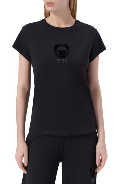 Хлопковая футболка MOSCHINO, арт. A0705/4410, фото 3