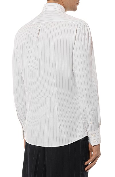 Хлопковая рубашка BRUNELLO CUCINELLI, арт. MY6251718, фото 4