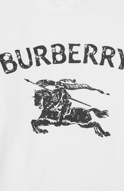 Хлопковая футболка BURBERRY, арт. 8117319, фото 3