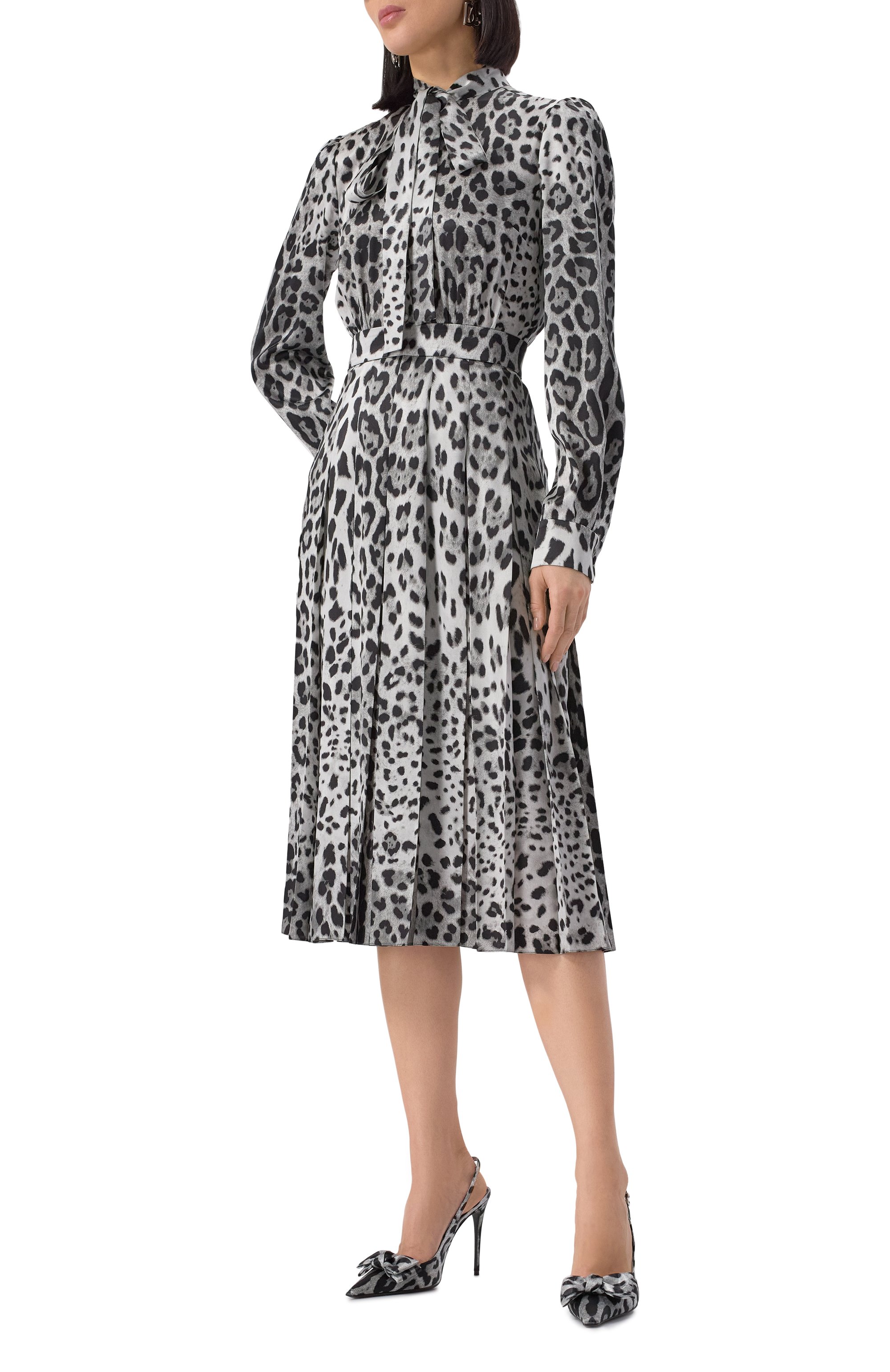 Атласное платье DOLCE & GABBANA, арт. F6JQUT/FS1GT, фото 3