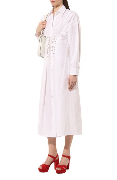 Замшевые босоножки PRADA, арт. 1XP63A-008-F0011-105, фото 2