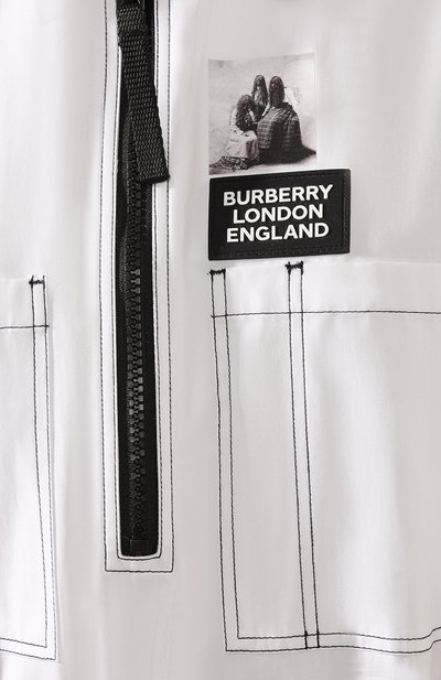 Хлопковая рубашка BURBERRY черно-белого цвета по цене 156000 руб., арт. 4564507, фото 5 Хлопковая рубашка BURBERRY, арт. 4564507, фото 5