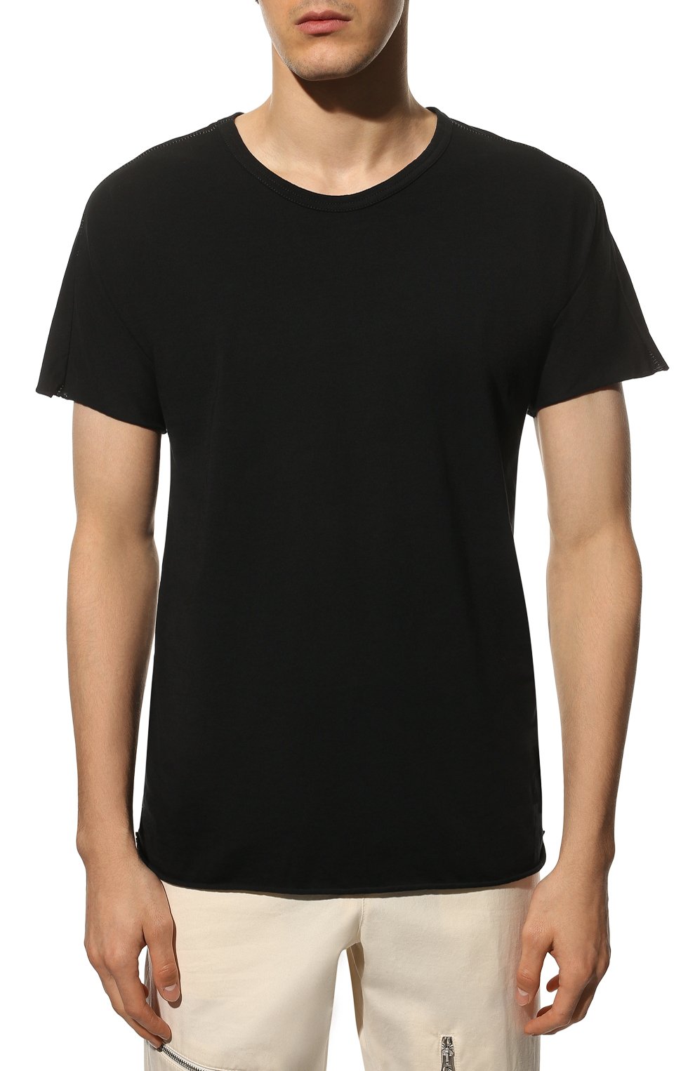 Хлопковая футболка ISAAC SELLAM черного цвета по цене 13900 руб., арт. MISTER T-JERSEY, фото 3 Хлопковая футболка ISAAC SELLAM, арт. MISTER T-JERSEY, фото 3