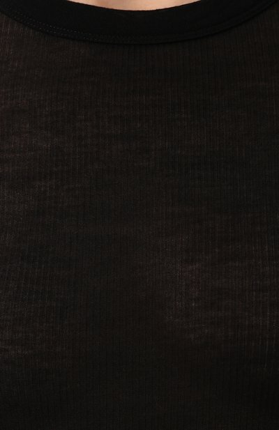 Лонгслив из смеси вискозы и шелка RICK OWENS черного цвета по цене 29950 руб., арт. RP20S1202/RC, фото 5 Лонгслив из смеси вискозы и шелка RICK OWENS, арт. RP20S1202/RC, фото 5