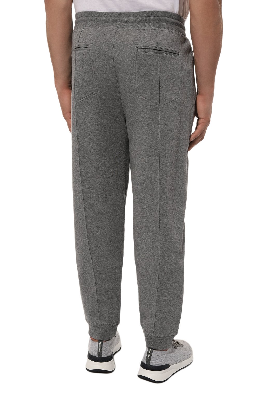 Джоггеры из хлопка и кашемира BRUNELLO CUCINELLI, арт. MM831B2332, фото 4