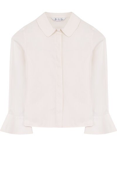 Хлопковая блуза с оборками LORO PIANA, арт. FAG3728, фото 1