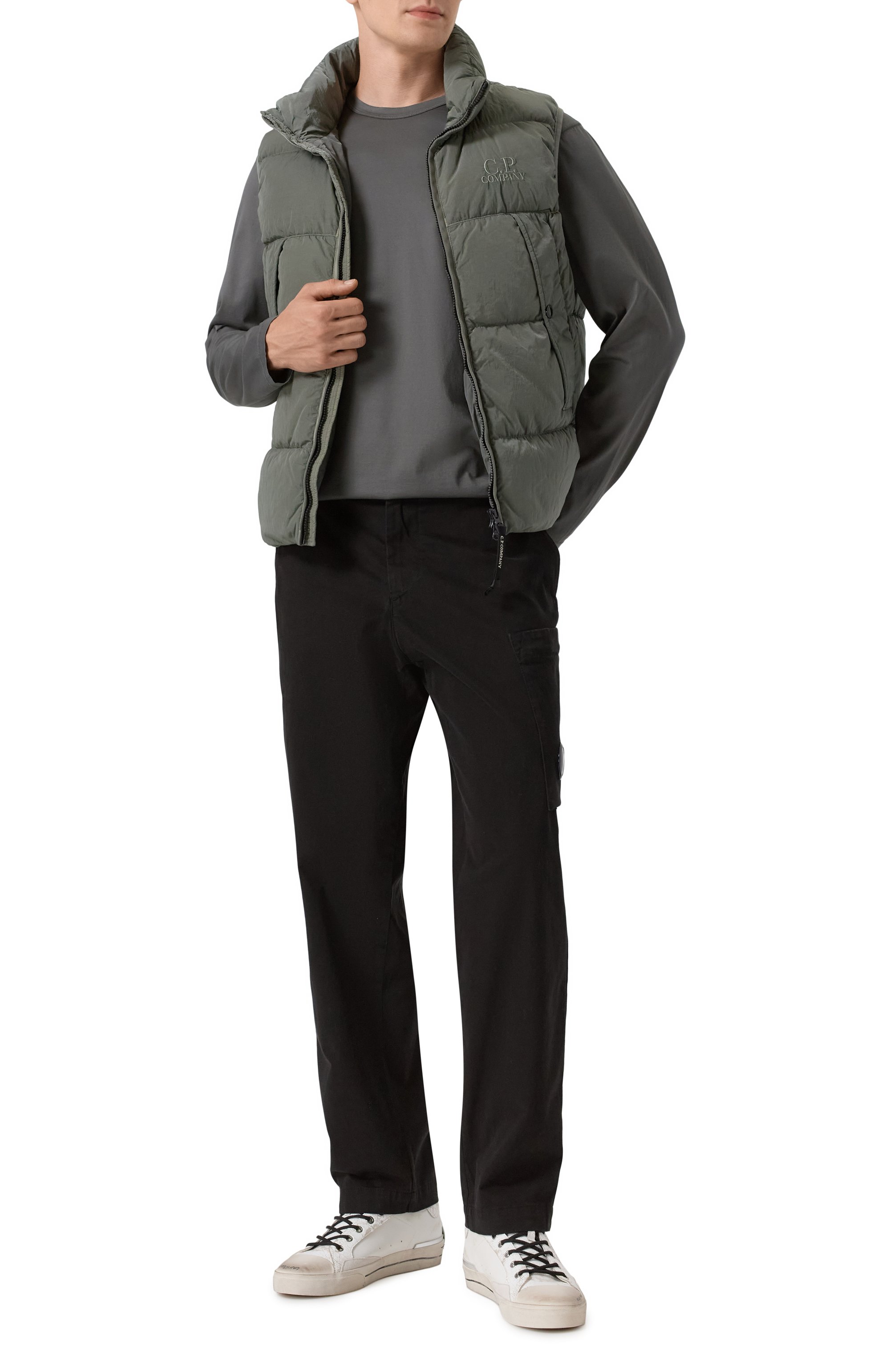 Хлопковый лонгслив C.P. COMPANY, арт. 19CMTS278A006374G, фото 2