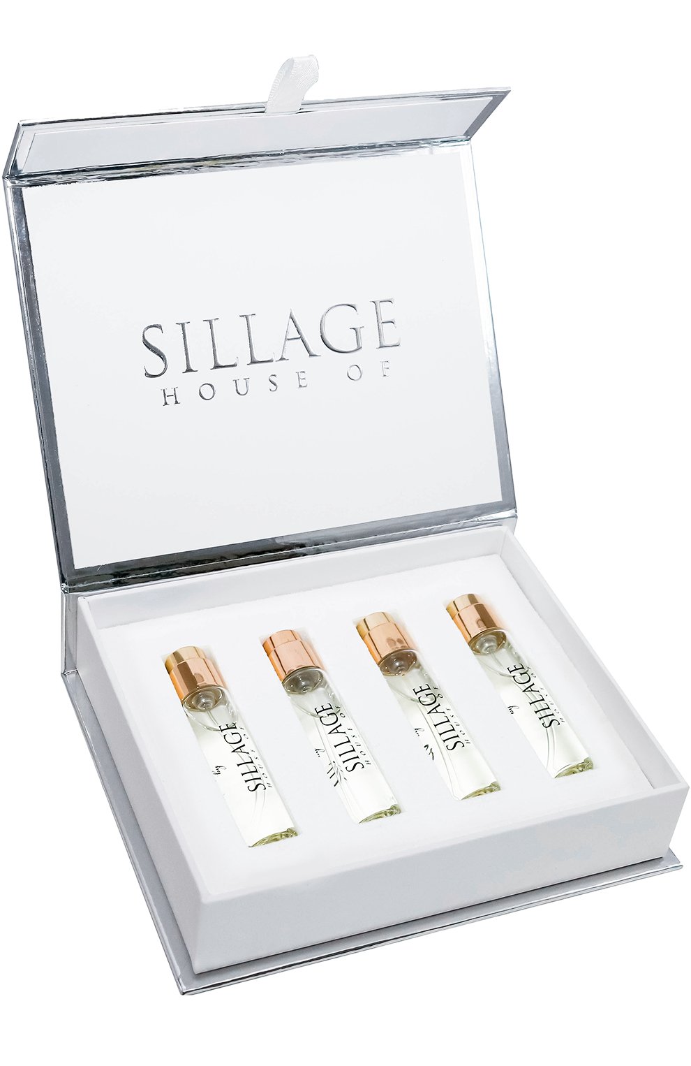 Духи holiday, рефил-спрей (4x95ml) HOUSE OF SILLAGE бесцветного цвета по цене 21900 руб., арт. 810466021583, фото 1 Духи holiday, рефил-спрей (4x95ml) HOUSE OF SILLAGE, арт. 810466021583, фото 1