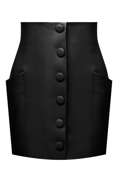 Женская кожаная юбка BALMAIN, арт. VF14086/L062