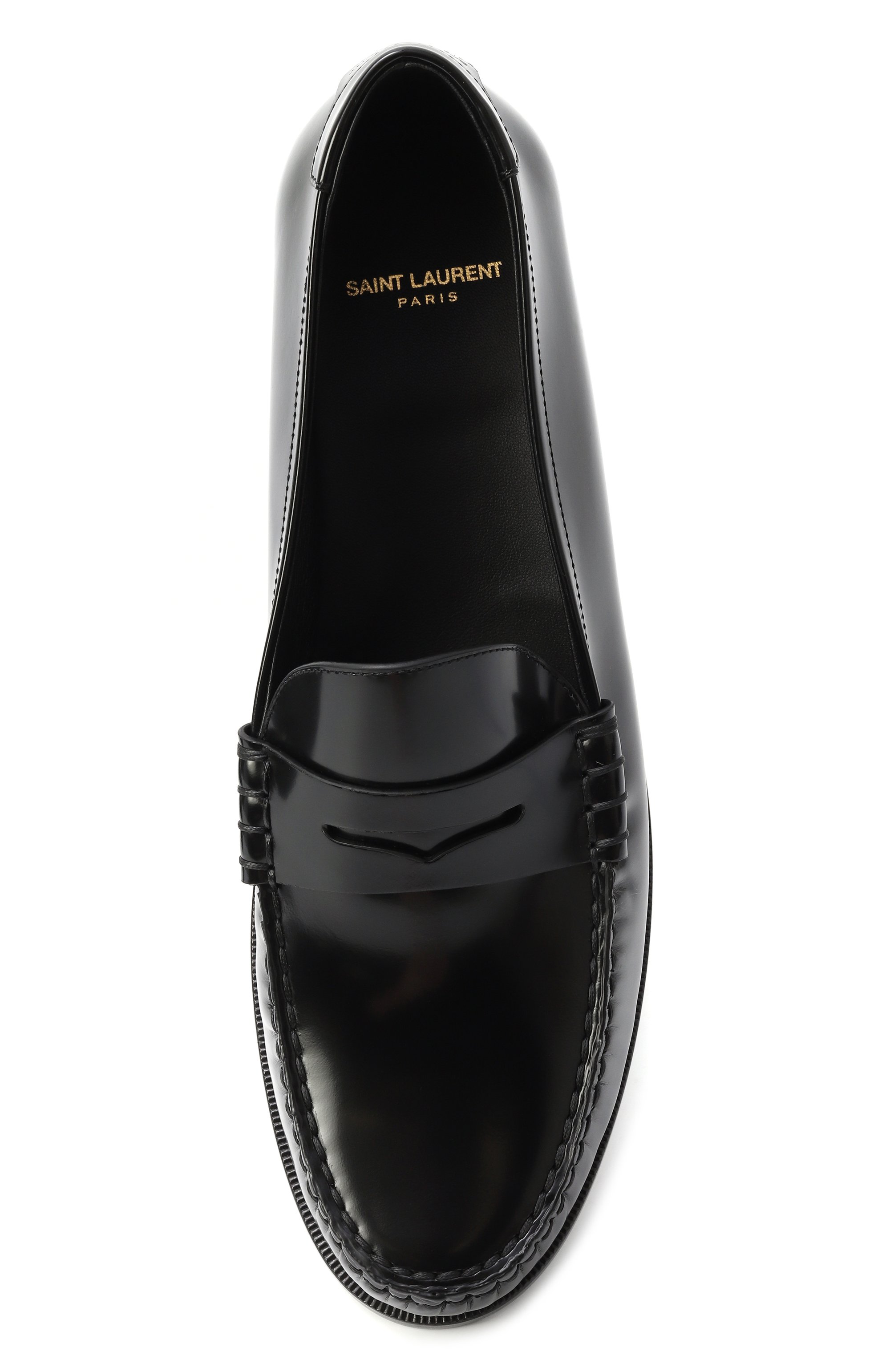 Кожаные пенни-лоферы le loafer SAINT LAURENT, арт. 670231/AAA7R, фото 6