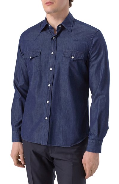 Хлопковая рубашка ALESSANDRO GHERARDI, арт. TEXANA5/10AJ, фото 3