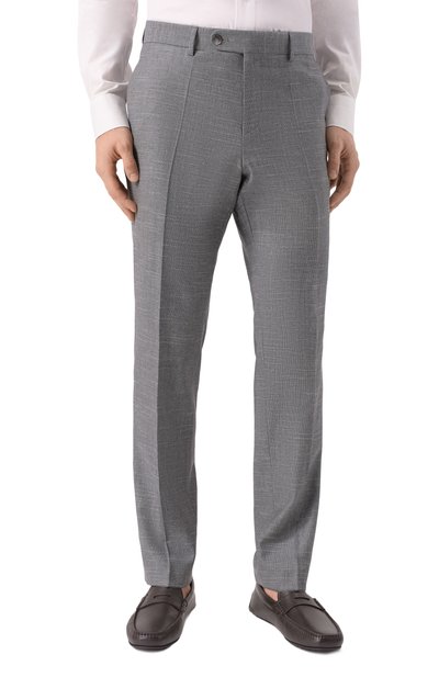 Брюки из шерсти и хлопка BOSS, арт. 50535685, фо�то 3