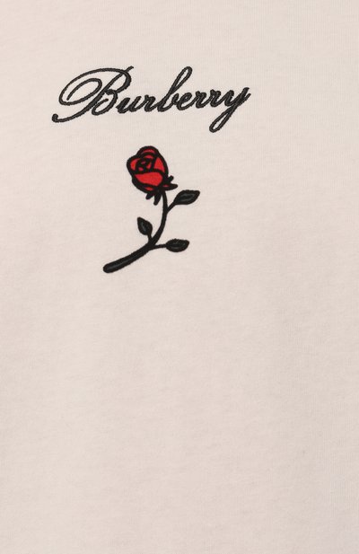 Хлопковая футболка BURBERRY, арт. 8083647, фото 5