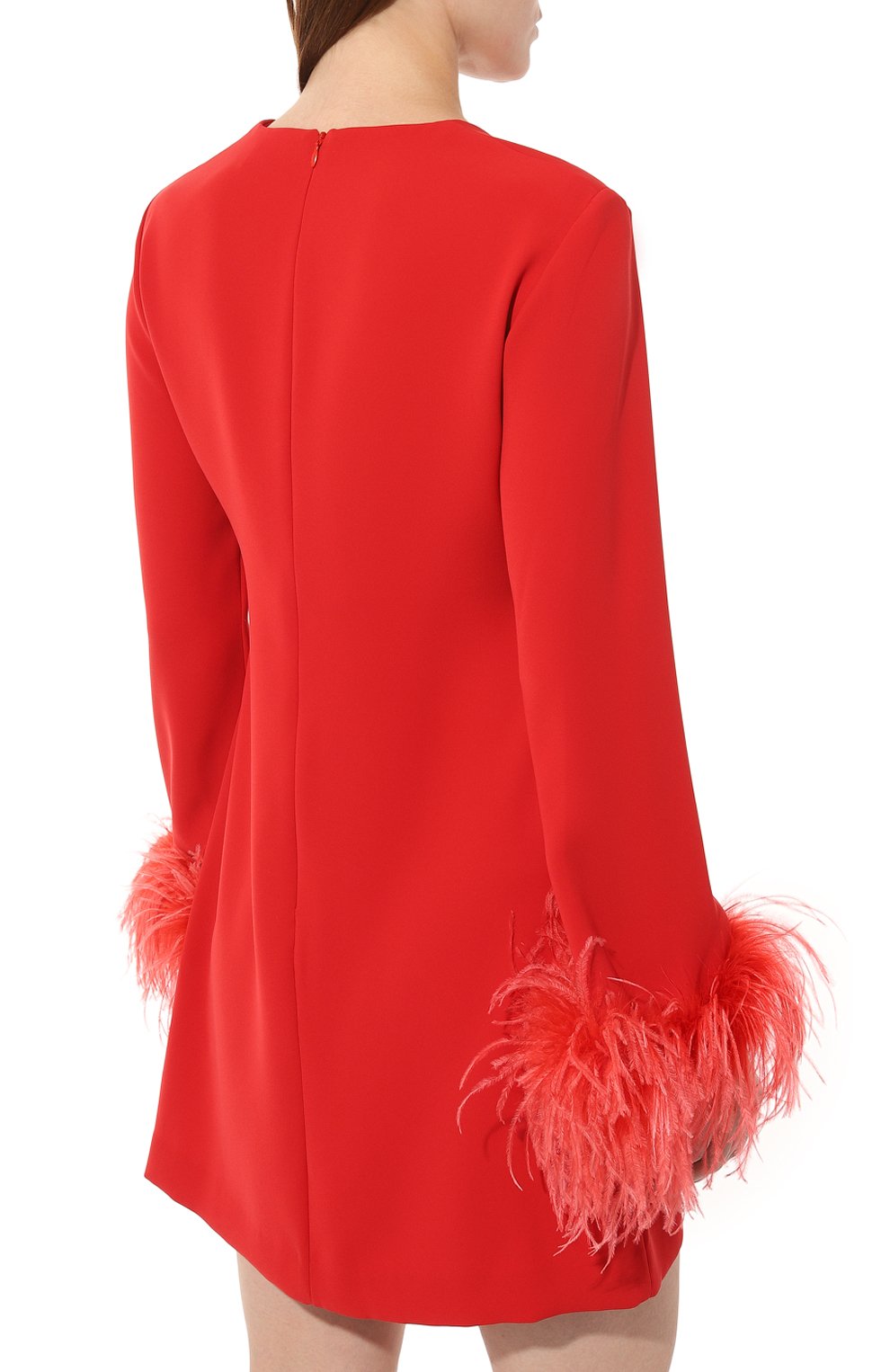 Платье с отделкой перьями P.A.R.O.S.H., арт. D731343P, фото 4