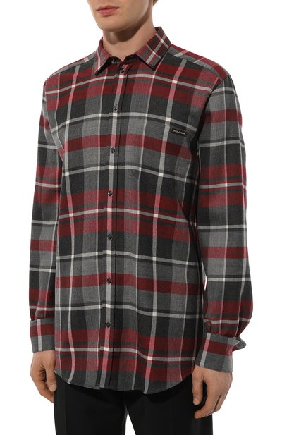 Шерстяная рубашка DOLCE & GABBANA, арт. G5JZ9T/FQ2G6, фото 3