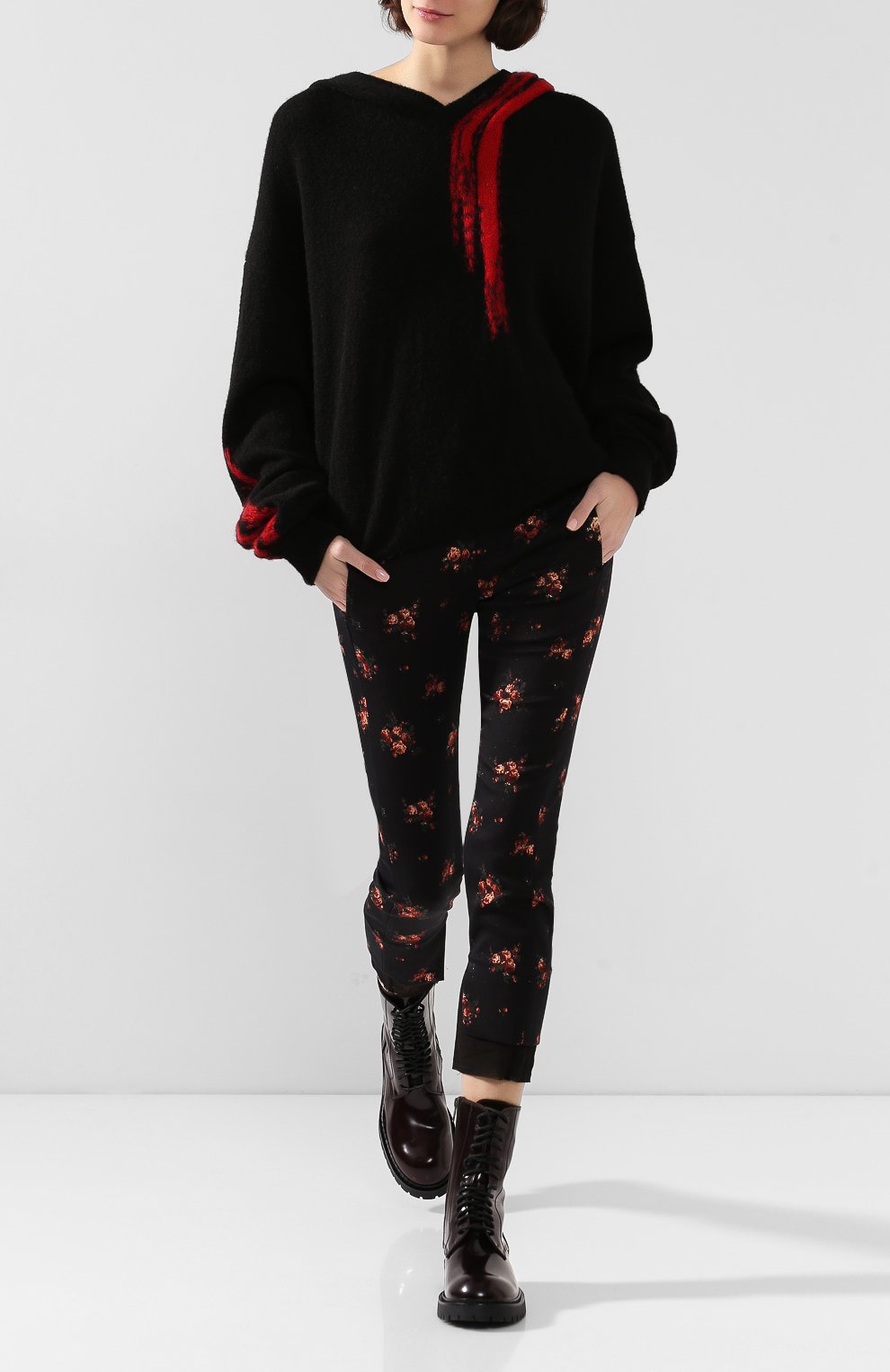 Худи из смеси шерсти и шелка ANN DEMEULEMEESTER, арт. 1902-4010-256-098, фото 2