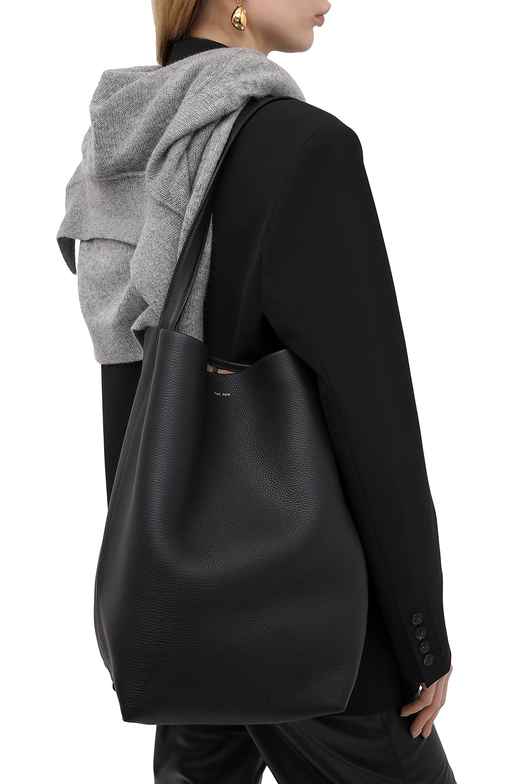 Сумка-тоут n/s park THE ROW черного цвета по цене 259500 руб., арт. W1273L129, фото 5 Сумка-тоут n/s park THE ROW, арт. W1273L129, фото 5