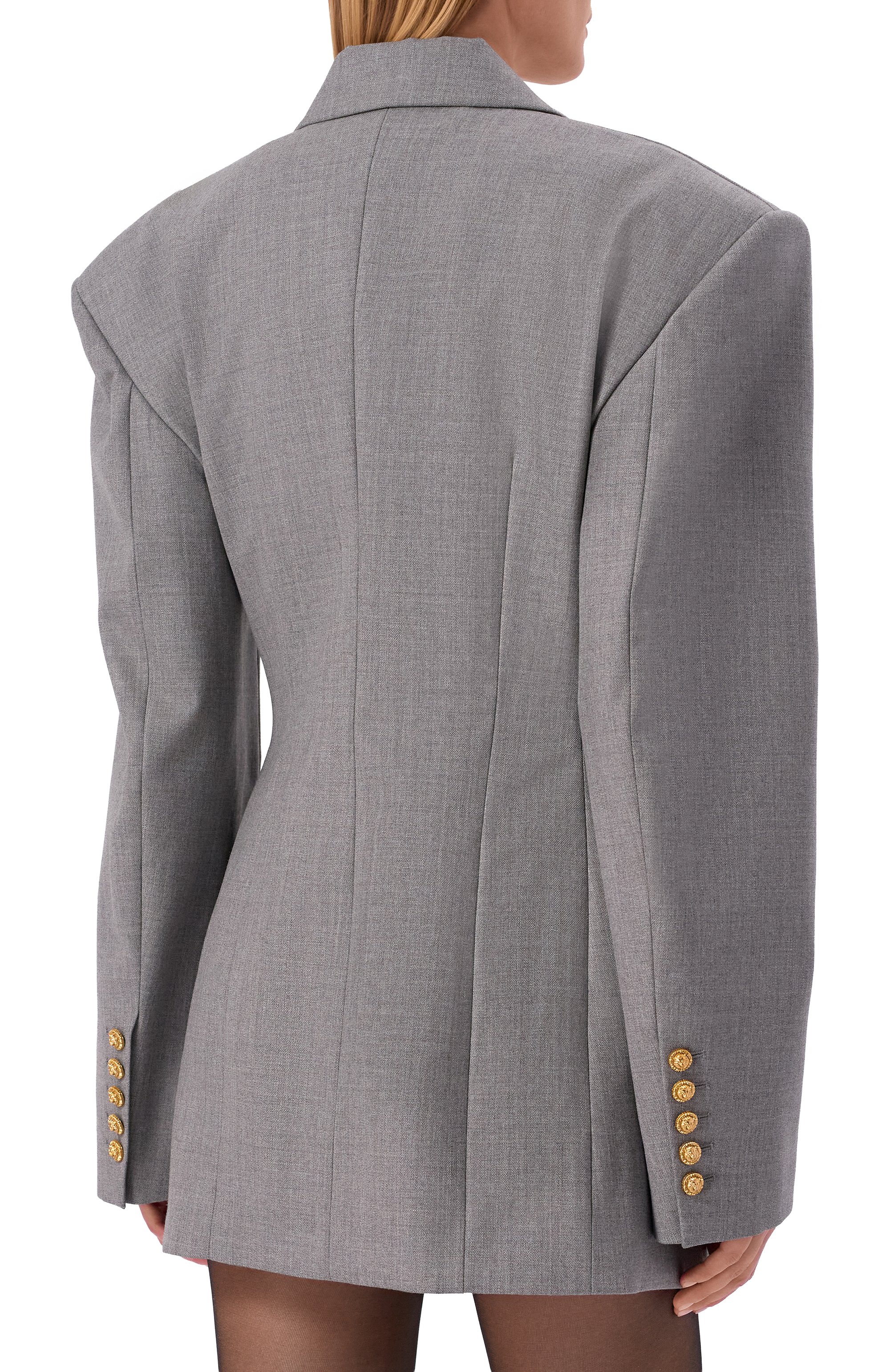 Шерстяное платье BALMAIN, арт. GF1R9409/WD39, фото 4