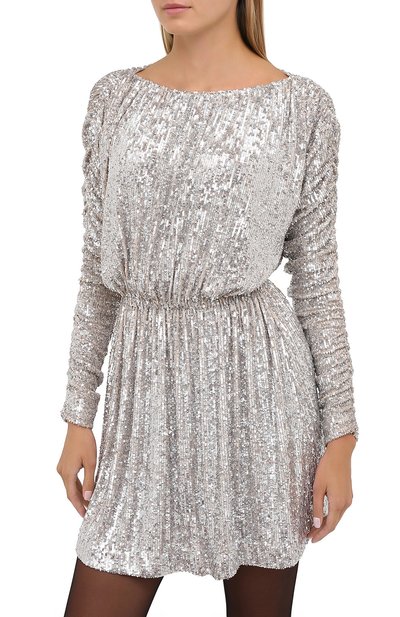 Платье с пайетками SAINT LAURENT, арт. 611963/YB0K2, фото 3