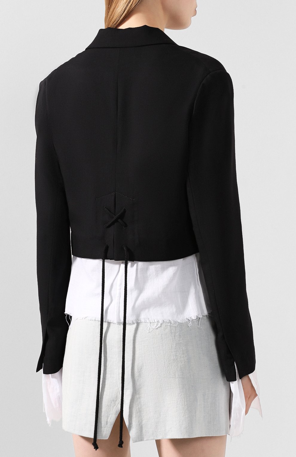 Шерстяной жакет ANN DEMEULEMEESTER, арт. 2001-1000-P-170-099, фото 3